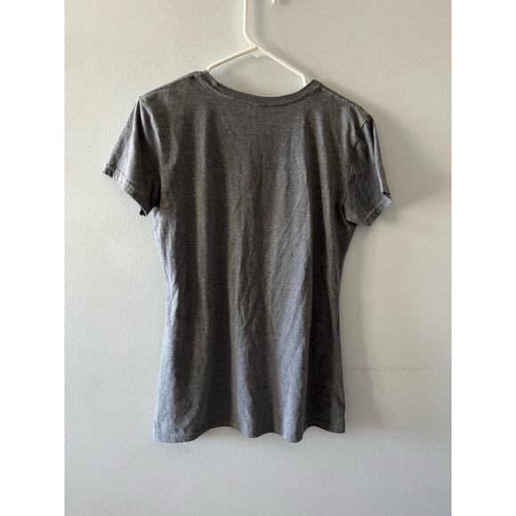 Instant Message Tee Fall Harvest Hot Chocolate Pumpkin Spice Apple Cider Gray M - Picture 4 of 5